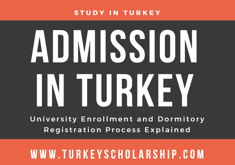 Admission in Turkey - University Enrollment and Dormitory Registration Process
