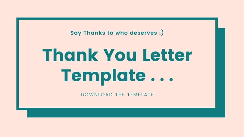 Thankyou Letter Template