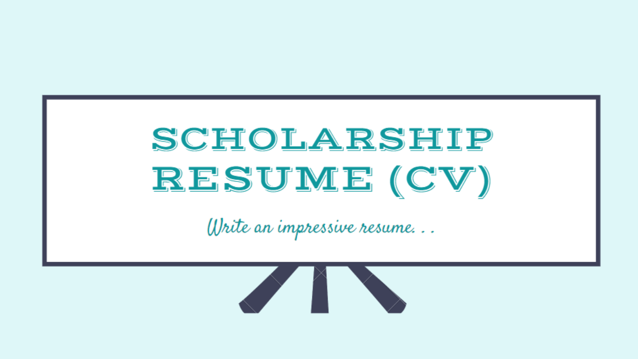 Cv For Scholarship Resume For Scholarship Samples Turkey Scholarships