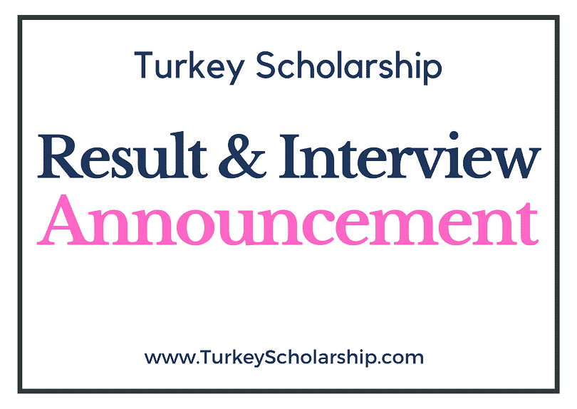 Turkey Scholarship Results Announcement 2023 - Check Your Results!