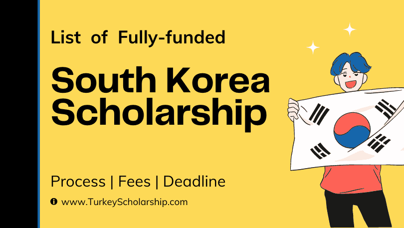 Scholarships in South Korea 2024 for International Students - Turkey