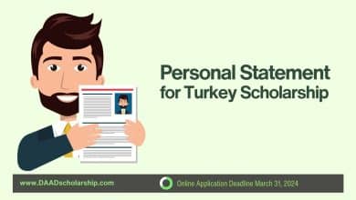 Personal Statement for Application Submission for Turkey Government Scholarship 2025