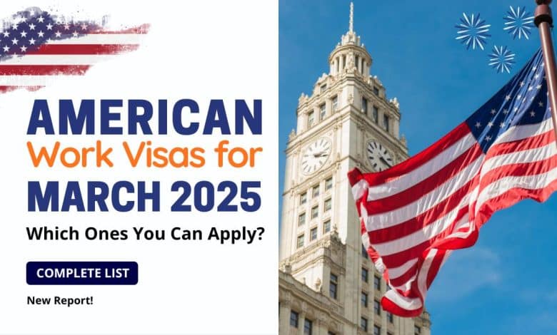 List of USA Work Visas Open for Applications in March 2025 for International Job Hunters